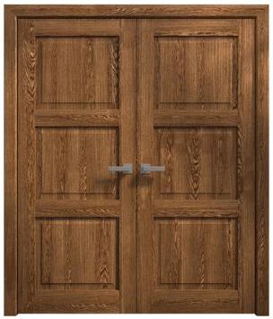 SARTODOORS Ego 5010 Cognac Oak Wood Interior Double Doors