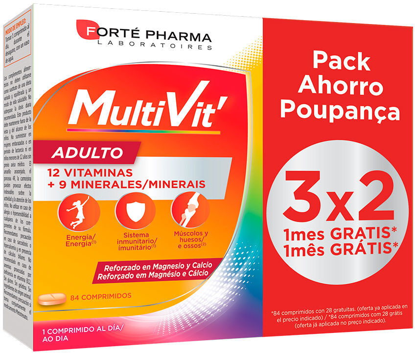 Forté Pharma Multivit Adulto 84 comprimidos