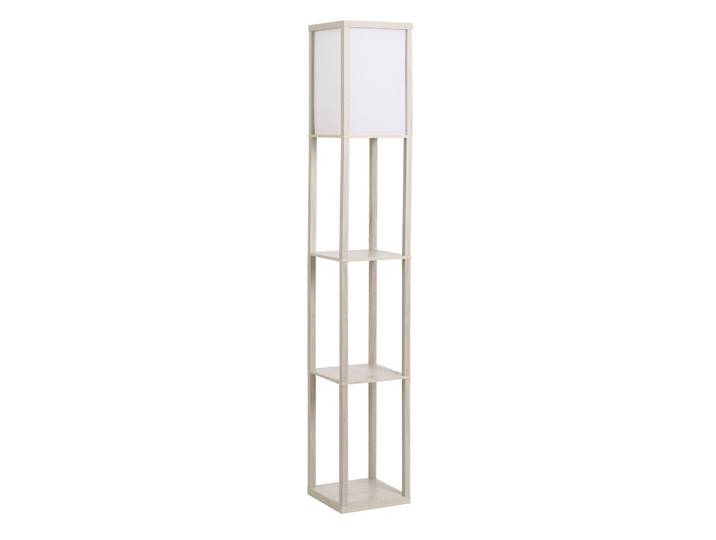 STEHLEUCHTE Beleuchtung mit 3 Regalen E27 bis 40W E1-MDF Eiche+Weiß