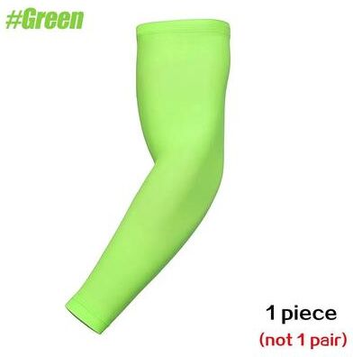 Uplift Essentials Unisex Quick Dry Sun Protection Arm Sleeve green xs