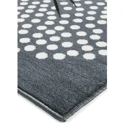 bonprix Teppich mit stilisierten Blüten, grau, Gr.200x290 cm, Der Teppich ist ein außergewöhnlicher Blickfang.