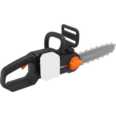 Akku-Kettensäge WORX "WG350E.9 Nitro Profi", schwarz, B:23,4cm H:21,5cm T:67,3cm, Kunststoff, Kettensägen, leistungsstarke Holzsäge, 10m/s, ohne Akku und Ladegerät
