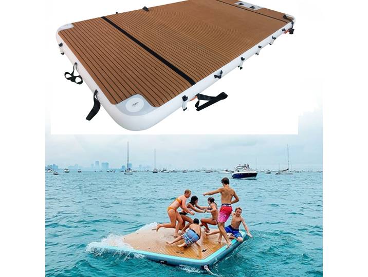Plateforme de Natation Gonflable S6 Flottante, Pour Bateau Et Rivière