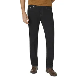 Paddocks Ranger Pipe Jeans in schwarzer Waschung-W44 / L34