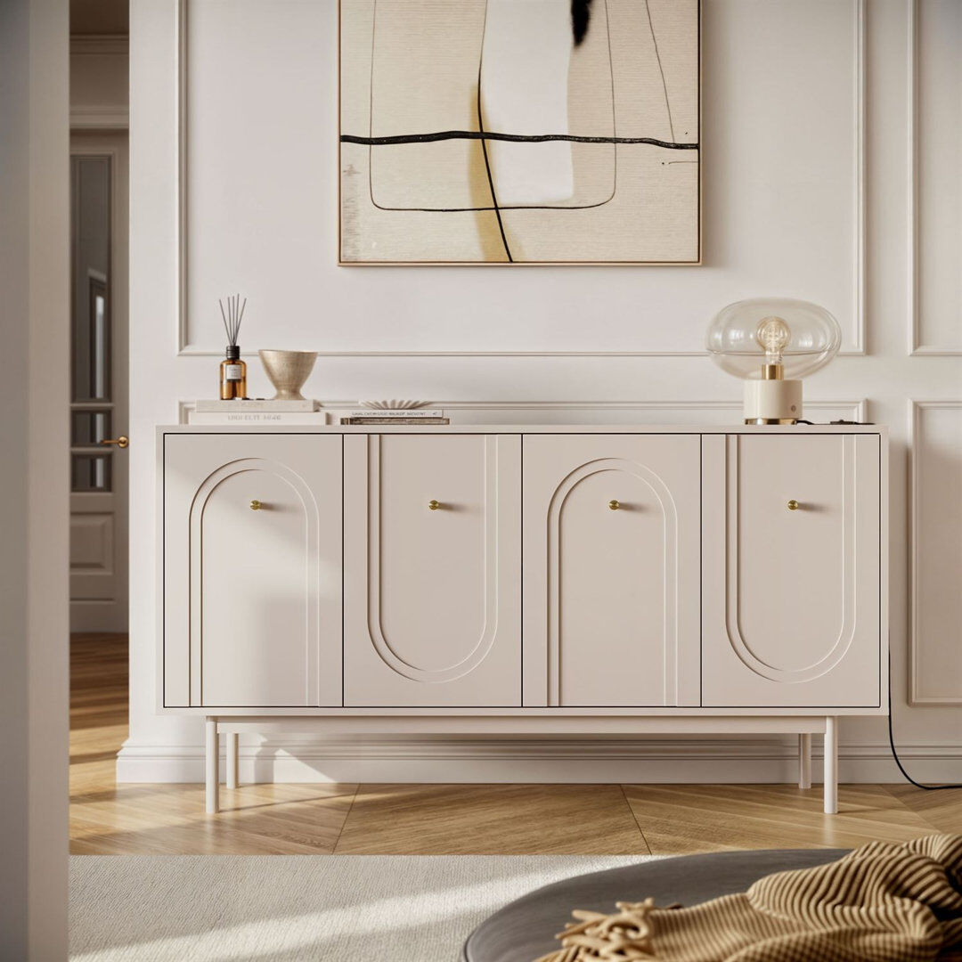 LukMebel LIBERTY 154 cm W Sideboard Cashmere 82cm H X 154cm W X 39cm D