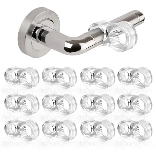 12 stuks Transparante PVC-deurstoppers voor bescherming van muren en meubels