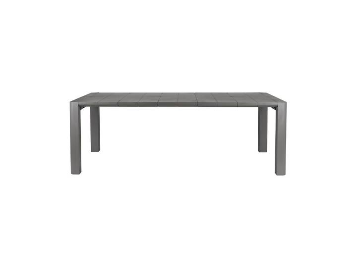 Table de jardin en acier gris Alban