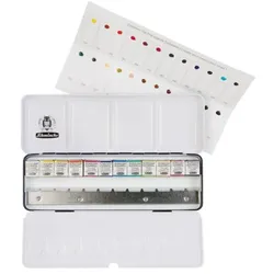 Schmincke Aquarellfarben Horadam 12 1/2 +24 DotCard