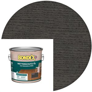 Bondex Holzöl Wetterschutz-Öl, 2,5l, außen, seidenmatt, anthrazit