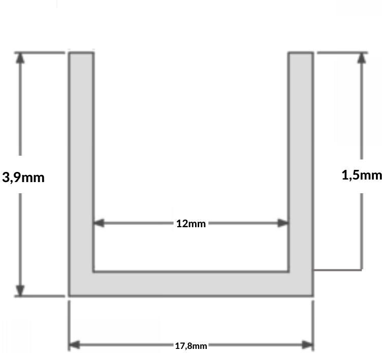 Optonica Profilé Aluminium 1m Flexible pour Ruban LED
