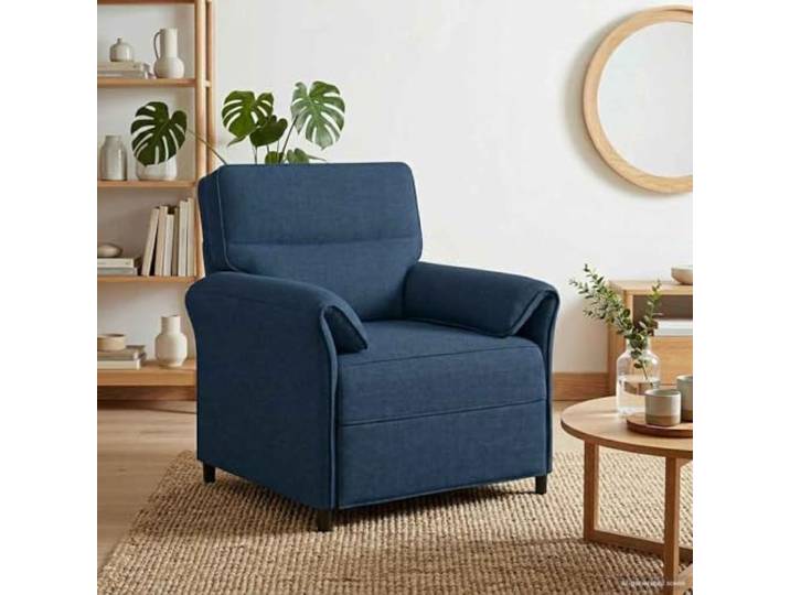 KGHERMDF Sofa mit Metallrahmen, 100% Polyester, MDF und Sperrholz 100% Polyester, Metallrahmen, MDF, Sperrholz, Schaumstoffkissen, Kunststoffbeine, klappbare Armlehnen, Innenbereich