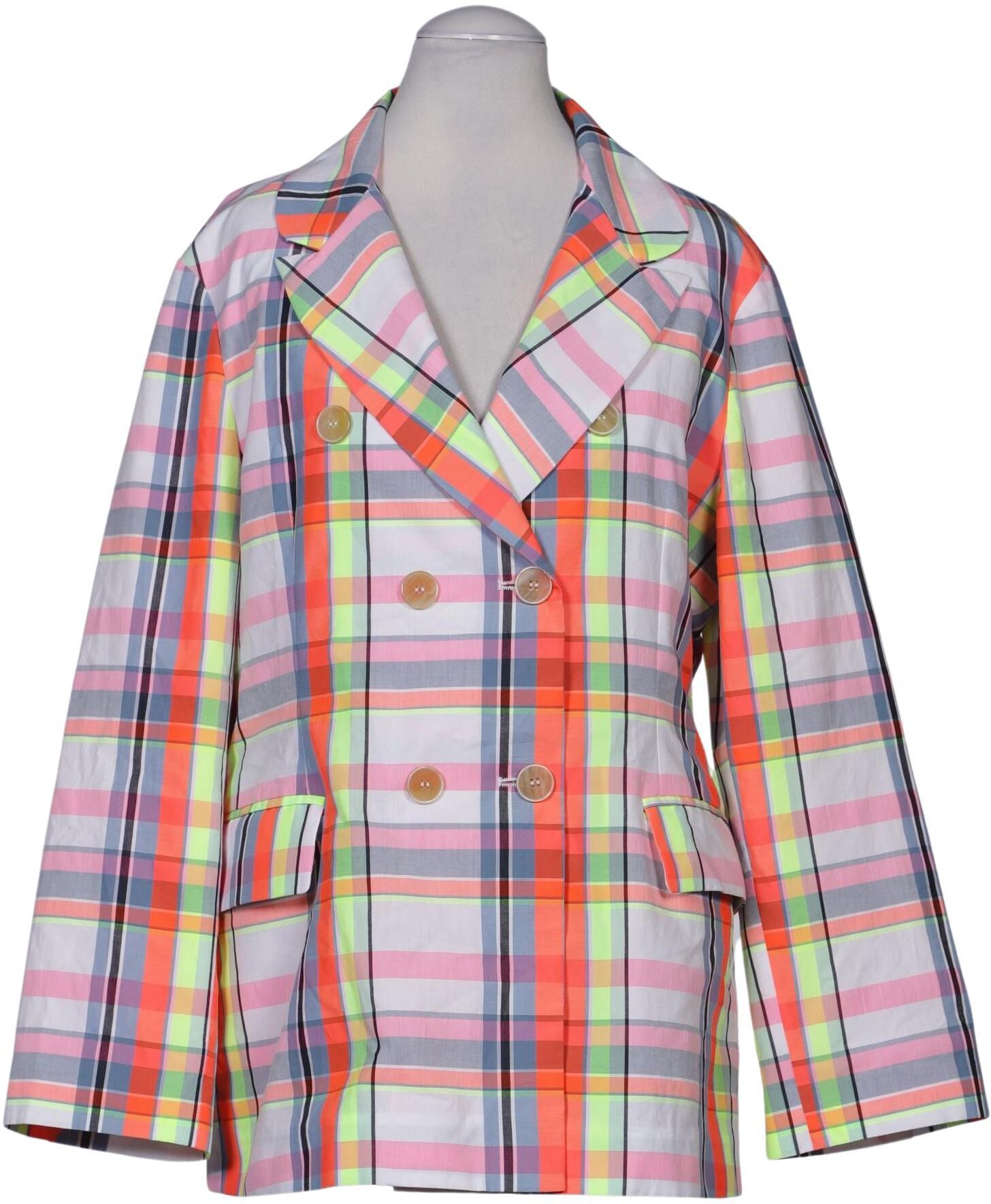 Attic and Barn Damen Blazer, Neon, Gr. EU 36 (IT 42), Synthetik / Baumwolle - Second Hand