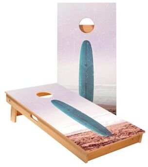 Skip's Garage Vintage Surf Board Cornhole Boards