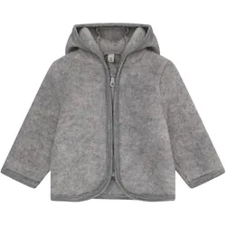 Huttelihut Wollfleece-Jacke, grau, 74
