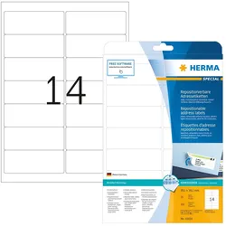 Herma, Etiketten, Etiketten
