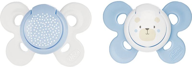 Chicco Physio Comfort 2-6 m tétine Boy-Bear/Dots 2 pcs