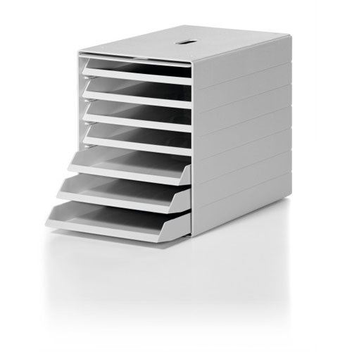 DURABLE Schubladenbox IDEALBOX PLUS, mit 7 Schubladen grau