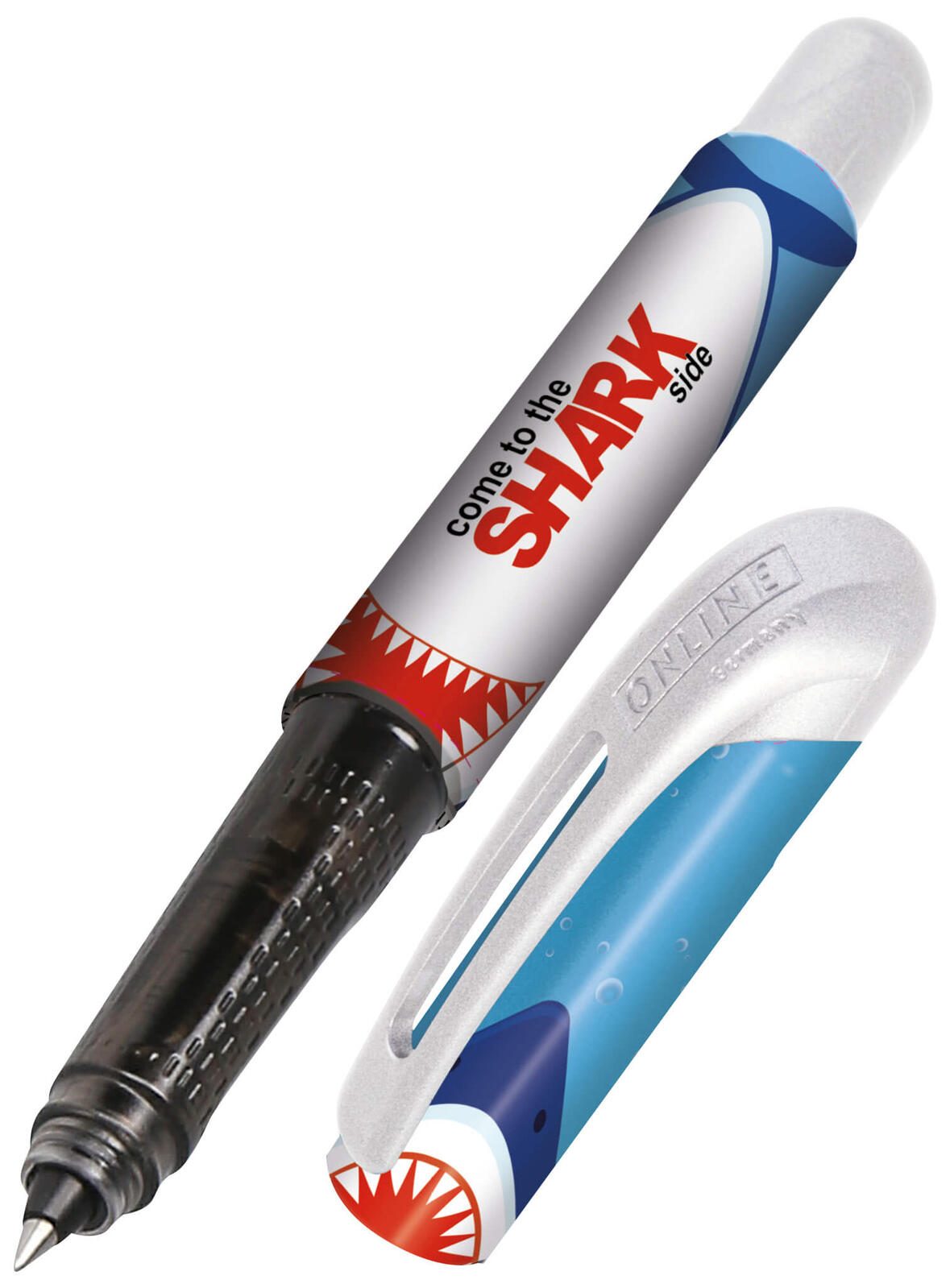 ONLINE® Rollerball College Shark Tintenroller mehrfarbig 0.7 mm Schreibfarbe: Blau 12646/3D