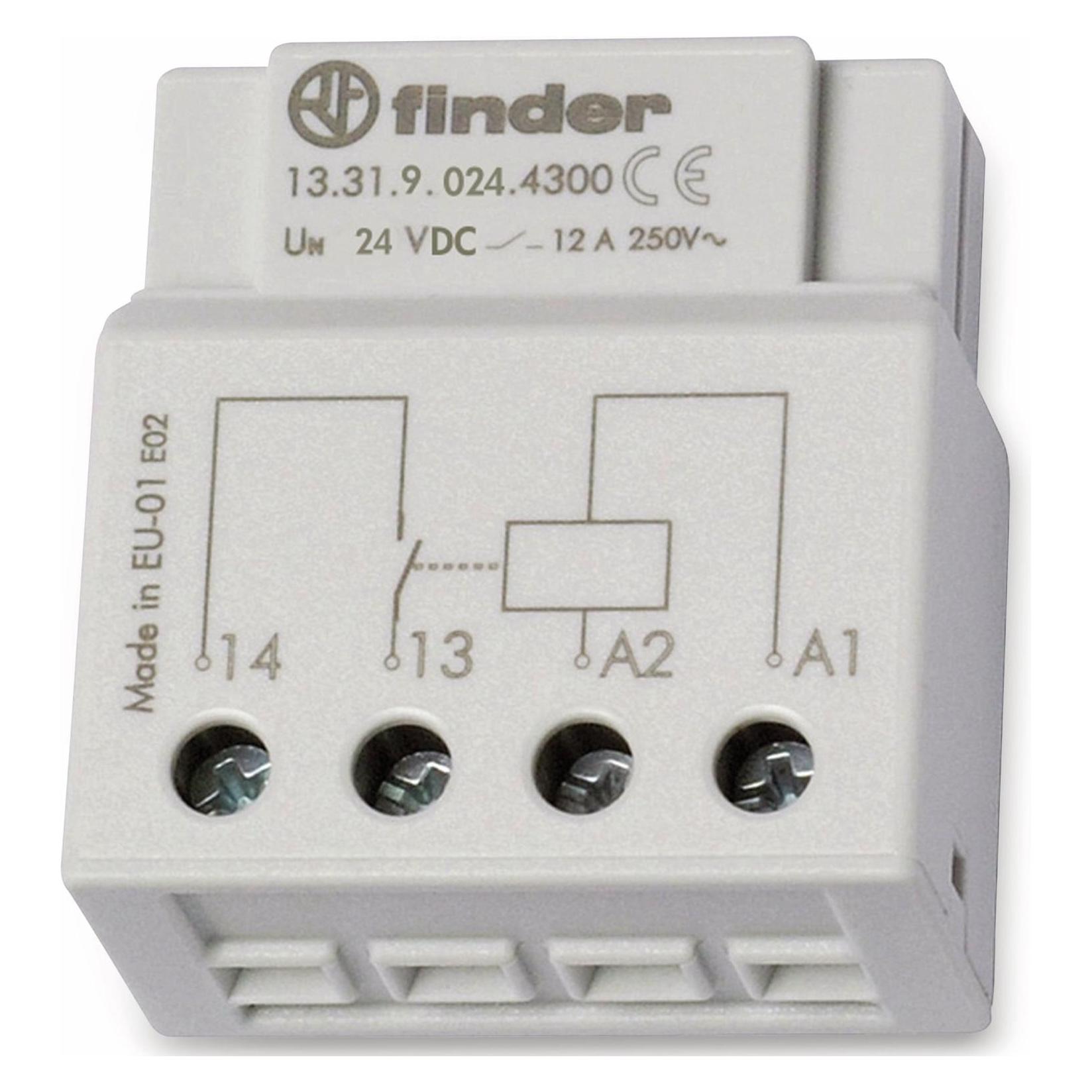 Finder Interposing relay, 12A 1 NO, 24vdc (13.31.9.024.4300)