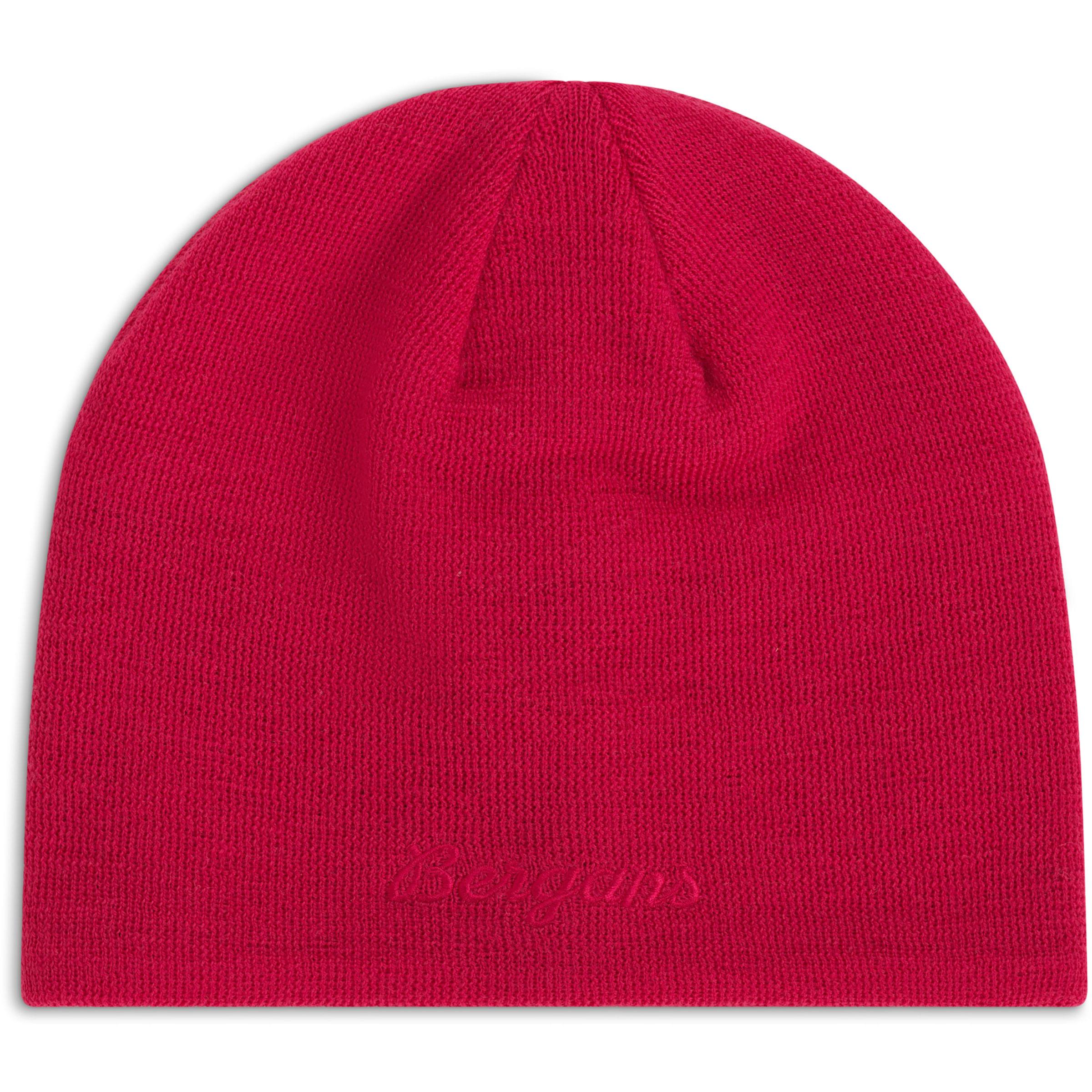 Bergans Storetind Fleece Lined Wool Kinder Mützen & Beanies pink Größe 52 Trekking Elastisch Merinowolle