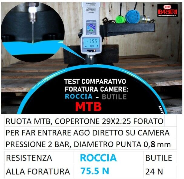BARBIERI Camera d'aria antiforatura  NXT ROCCIA 27.5"X2.0-2.6 175 gr