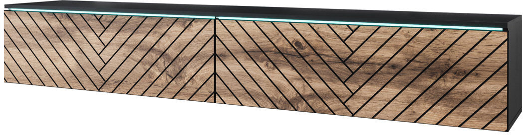 Metro Breyanna TV Stand for TVs up to 78" Wood/Black 78"