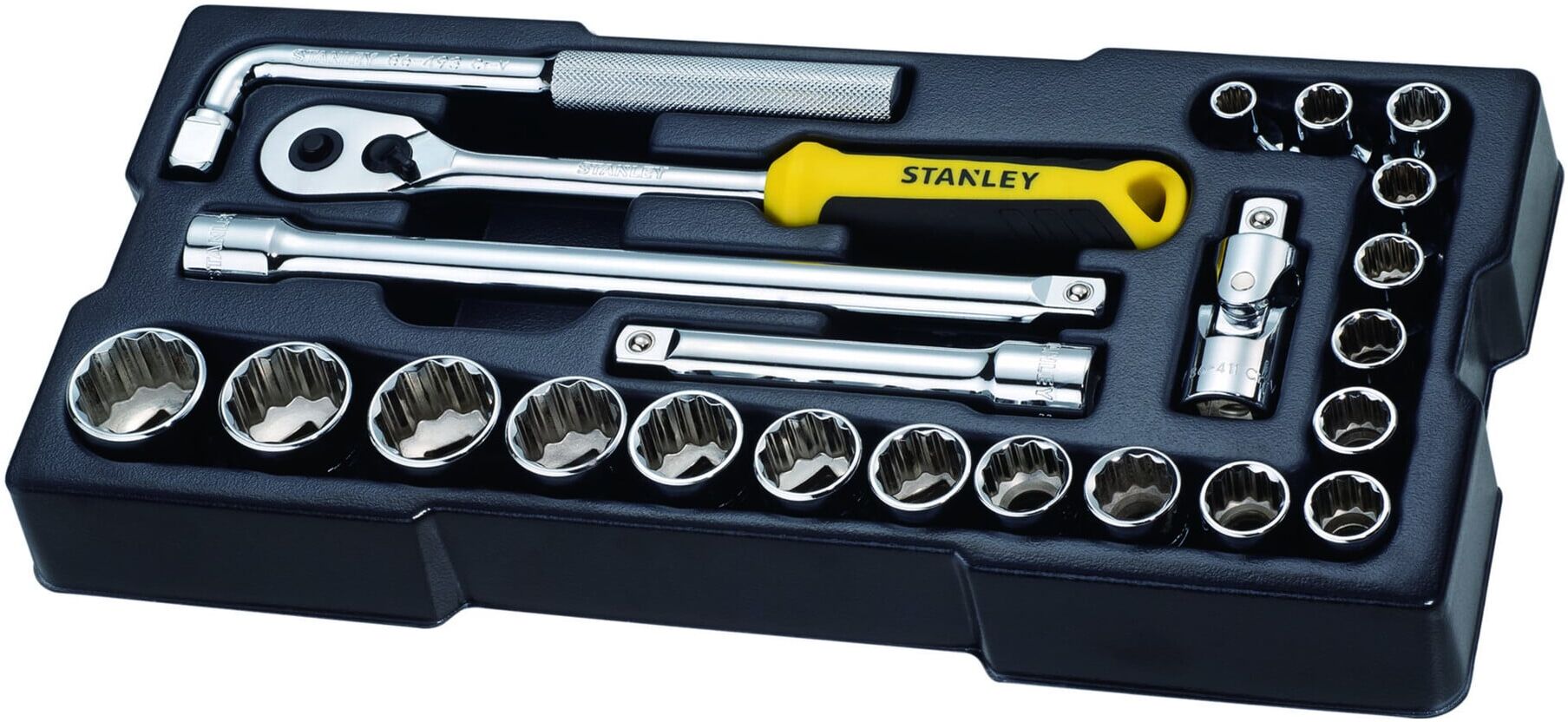 Stanley ½“ Steckschlüssel 12-K. + Zubehör (STMT1-74726)