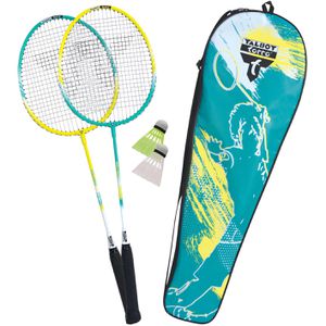 Talbot-Torro Badmintonschläger 2-Fighter, Set, 5-teilig, 2 Schläger, 2 Bälle & Transporttasche