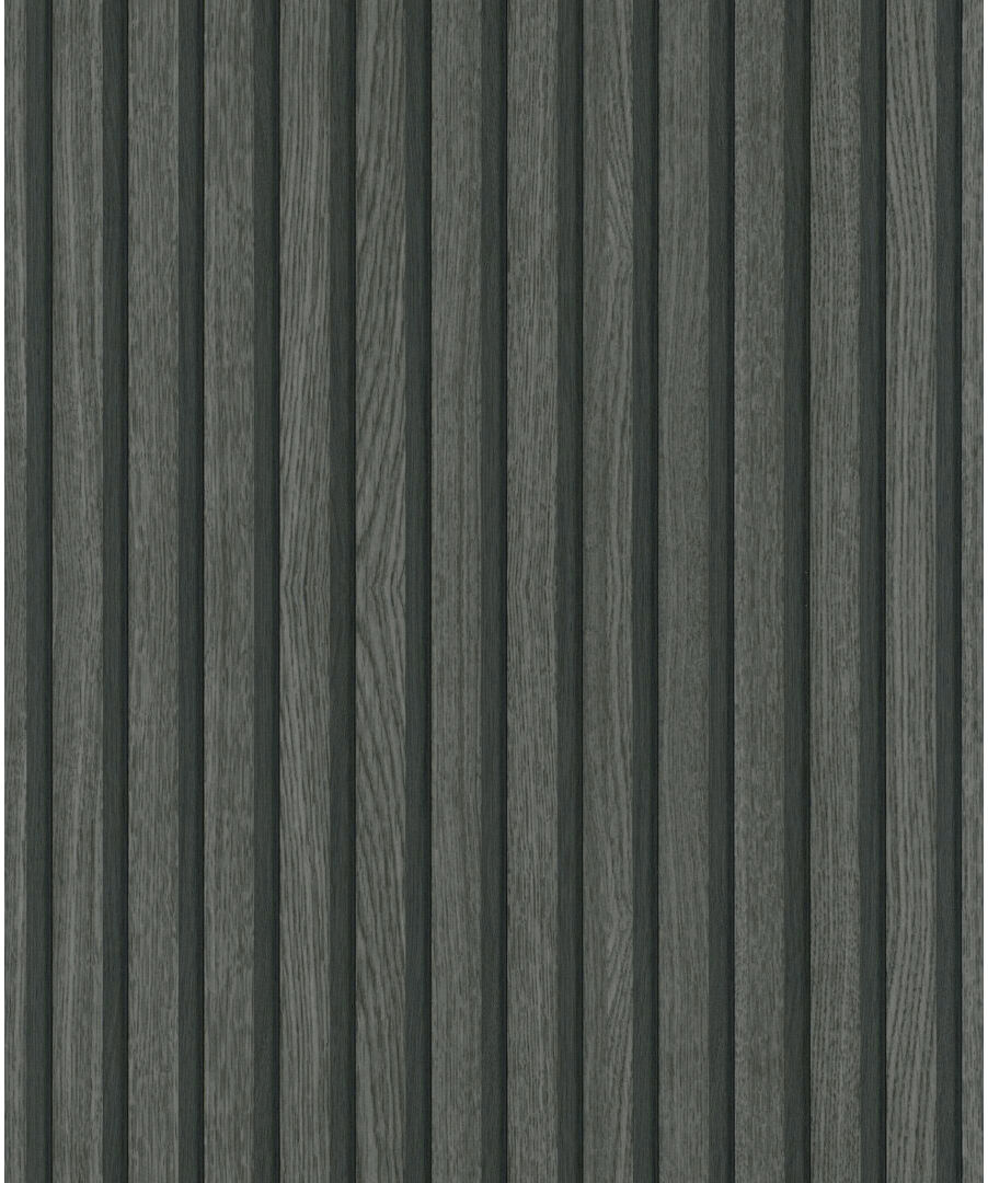 Metro Eden Textured Matte 10m x 53cm Wallpaper Roll Black/Anthracite