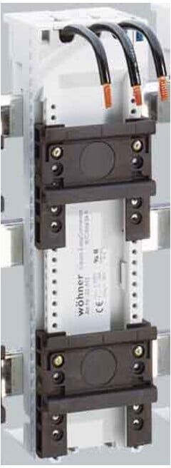 Wöhner Adaptateur de barre omnibus avec 2 rails porteurs, 32A 32442 (0658316)