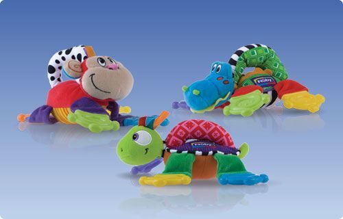 Nuby Plüschtier mit Beißringen an den Beinen ab 4 Monaten
