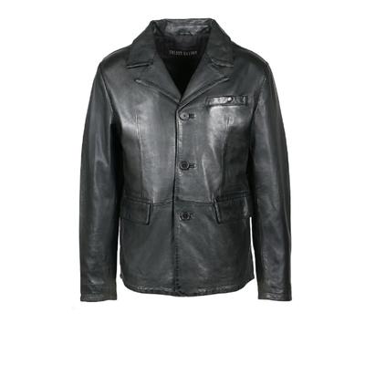 Lederjacke FREAKY NATION "Blackjack-FN SSW", Herren, Gr. M(46), schwarz, Oberstoff: 100% Leder. Futter: 100% Baumwolle, normal, Jacken