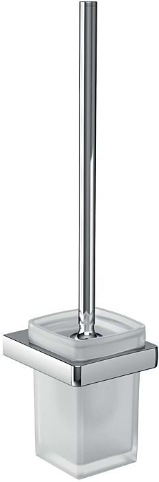 Emco Trend Toilettenbürstengarnitur 021500100 chrom, Wandmodell, Kristallglas satiniert