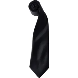 Premier Workwear Unisex Satin Krawatte 'Colours' PR750 black 144 x 8,5 cm