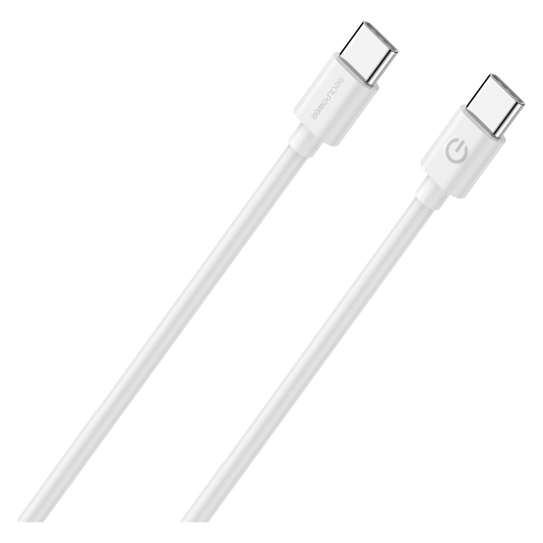 RealPower Lade/Datenkabel USB-C auf USB-C (1 m, USB 2.0, 60 W) (404306)