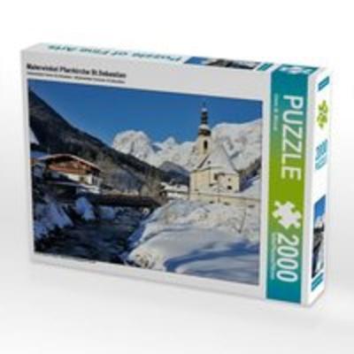 CALVENDO Puzzle Malerwinkel Pfarrkirche St.Sebastian 2000 Teile Lege-Größe 90 x 67 cm Foto-Puzzle Bild von Dieter-M. Wilczek