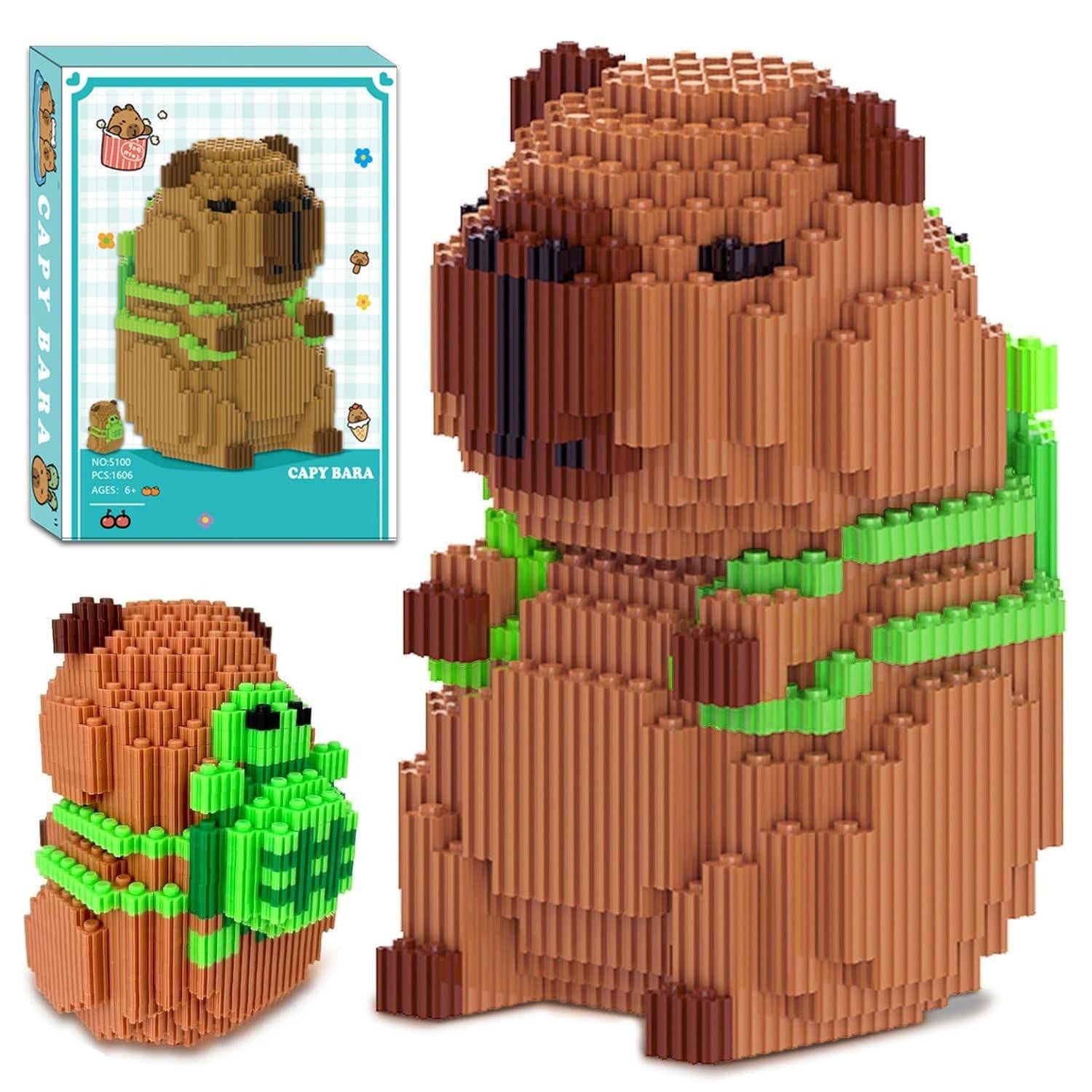 Solidchoice Mini Bouwblokjes Set Capibara Dierenbouwspeelgoed