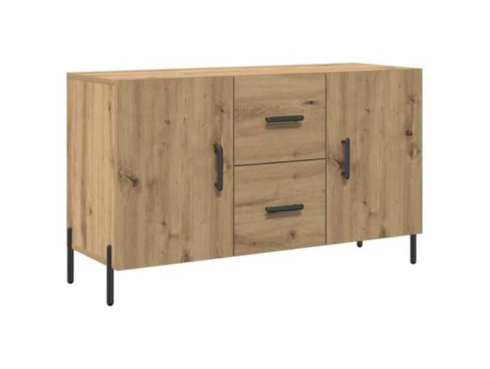 Sideboard Artisan-Eiche 100x36x60 cm Holzwerkstoff mit Metallfüßen Sideboard, Holzwerkstoff, Artisan-Eiche, Metallfüße, Griffe, Tür, 100x36x60 cm
