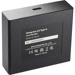 Wise CFexpress 4.0 Type A Card Reader WI-RD-40CXA (USB), Speicherkartenlesegerät, Schwarz, Silber