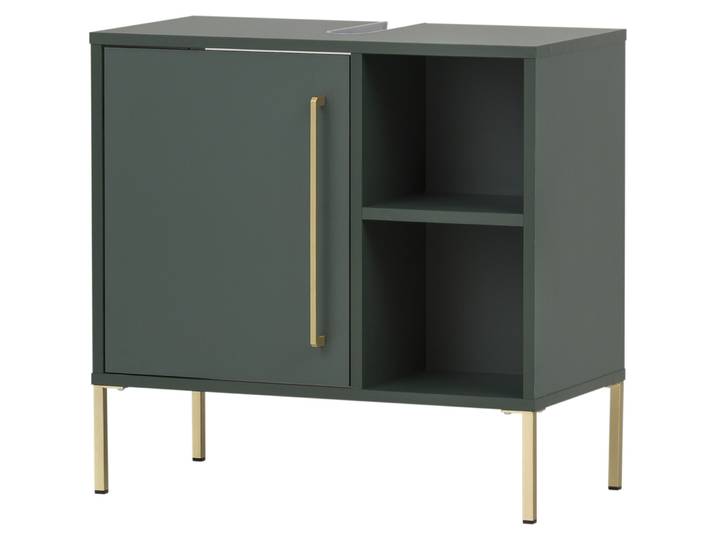 Waschbeckenunterschrank Annkatrin waldgrün Holzwerkstoff B 65 T 33 H 63 cm - Waschbeckenunterschrank
