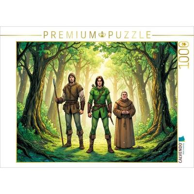 CALVENDO Puzzle Robin Hood sammelt treue Gefährten | 1000 Teile Lege-Größe 64x48cm Foto-Puzzle für glückliche Stunden, von , Calvendo Puzzle