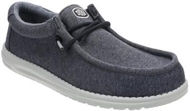 Hey Dude Wally Stretch Jersey - Mens 7 Navy Slip On Medium