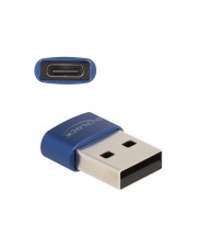 Delock USB 2.0 Adapter Typ-A Stecker zu Type-C Buchse blau Digital/Daten (60051)