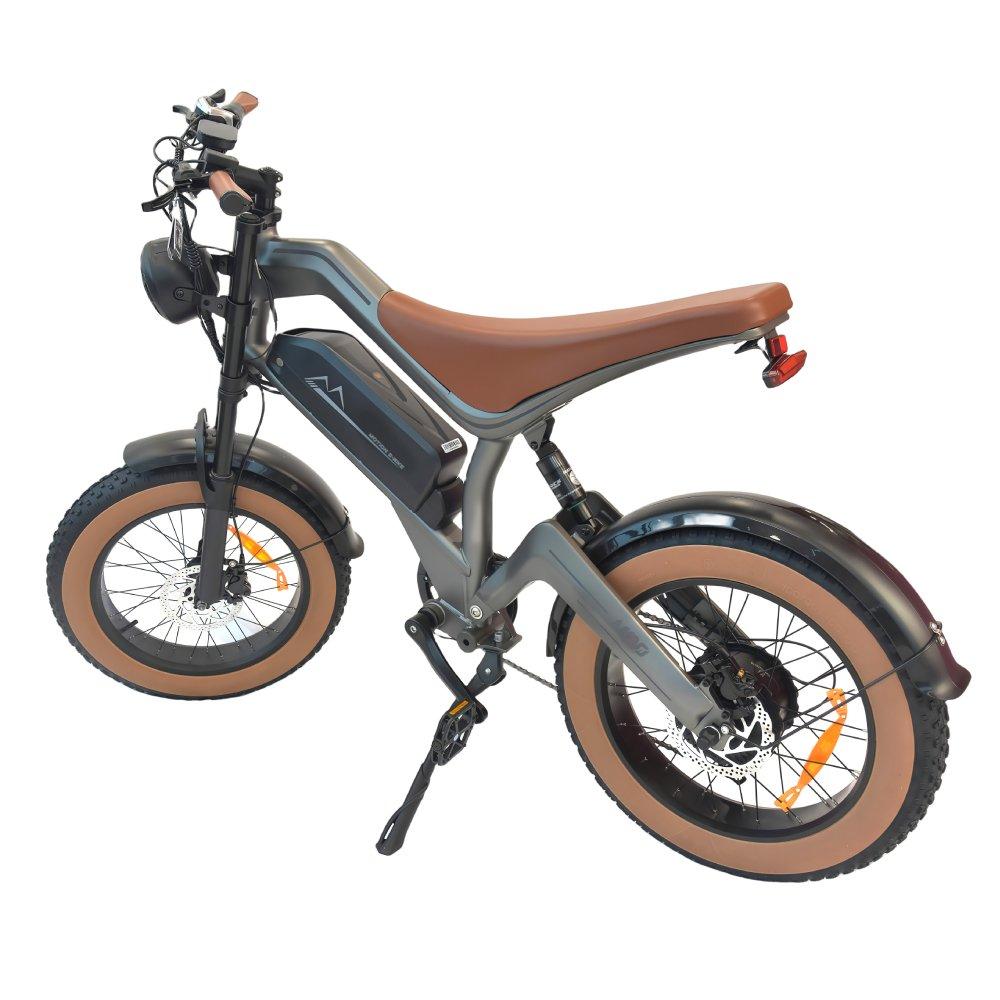 DYU M20 Klappbares E-Bike für Erwachsene, 48 V 18,2 Ah Akku, 20-Zoll durchstichsichere Fat-Reifen, geländegängiges E-Bike