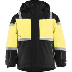 Kinder Winterjacke "4858" schwarz/gelb - 152 - gelb