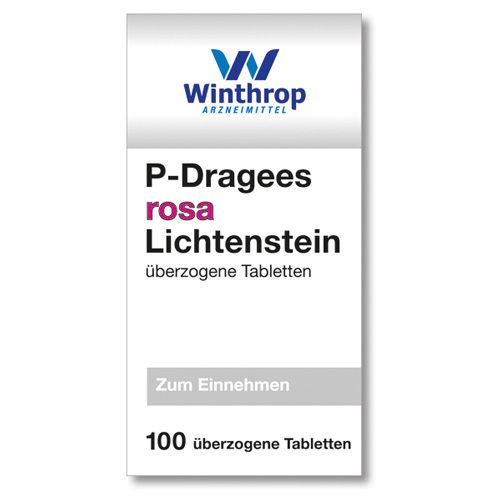 P Dragees rosa 100 St Überzogene Tabletten