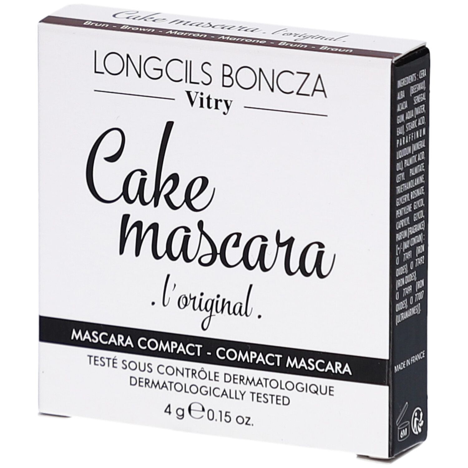 Longcils Cake Mascara Brun Miroir 4 g Puder