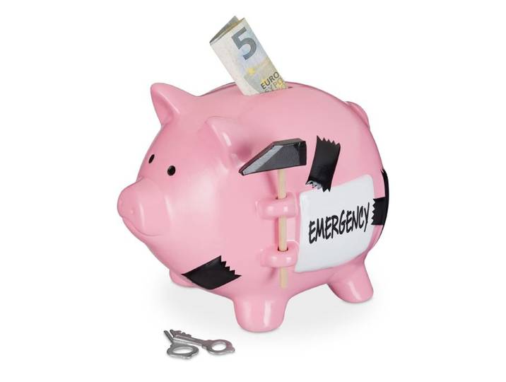 Relaxdays Sparschwein Emergency