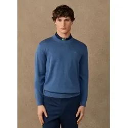 Hackett London für Herren. HM7000116 Ess Cotton Crew-Pullover, blau (XXL), Lässig, Baumwolle