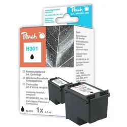 Peach Patrone HP Nr.301 (CH561EE) black no ink level chip remanufactured